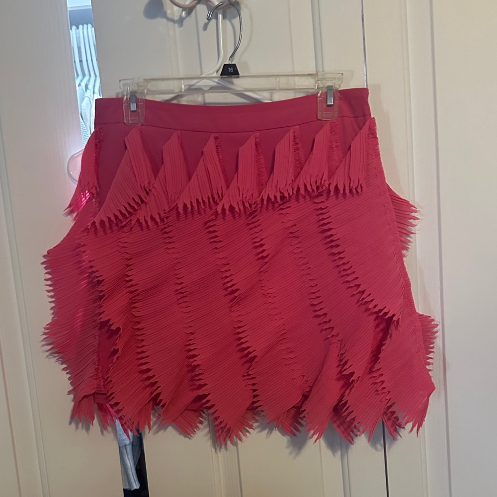 Chic Asymmetrical Pink Skirt